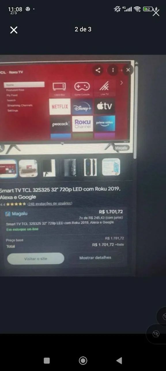 TV nova, c vídeo game e Alexa integrado.  - Foto 2