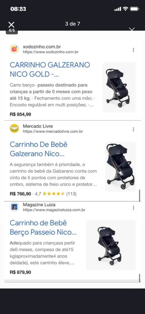 Carrinho de bebê  GALZERANO  - Foto 4