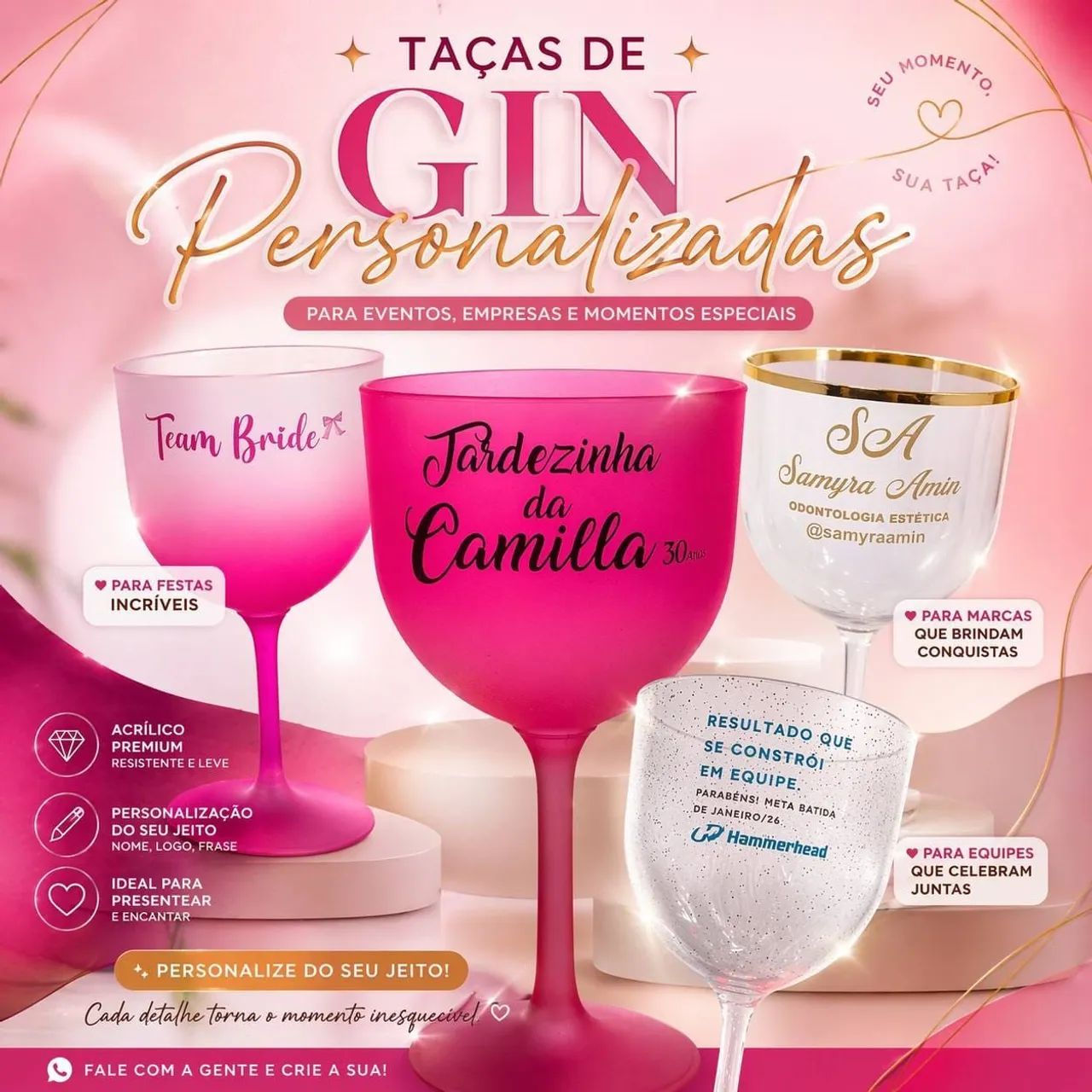Taça de gin personalizada 