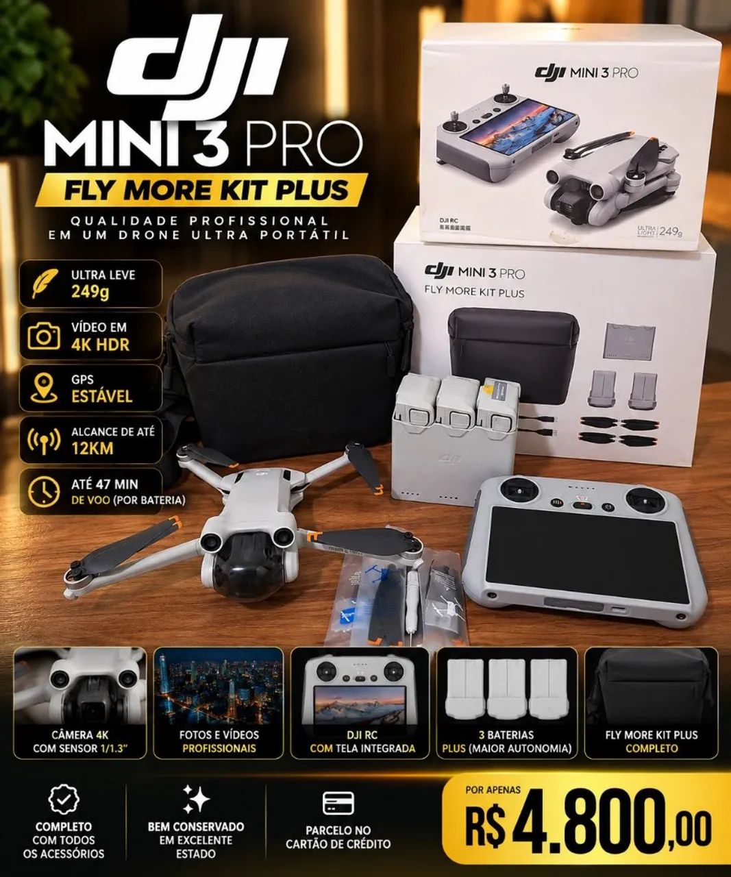 Drone Dji mini 3 combo fly more - Foto 2