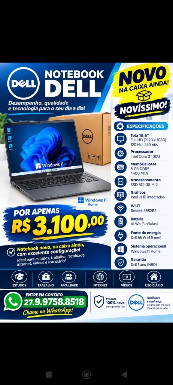 Vendo Notebook Dell