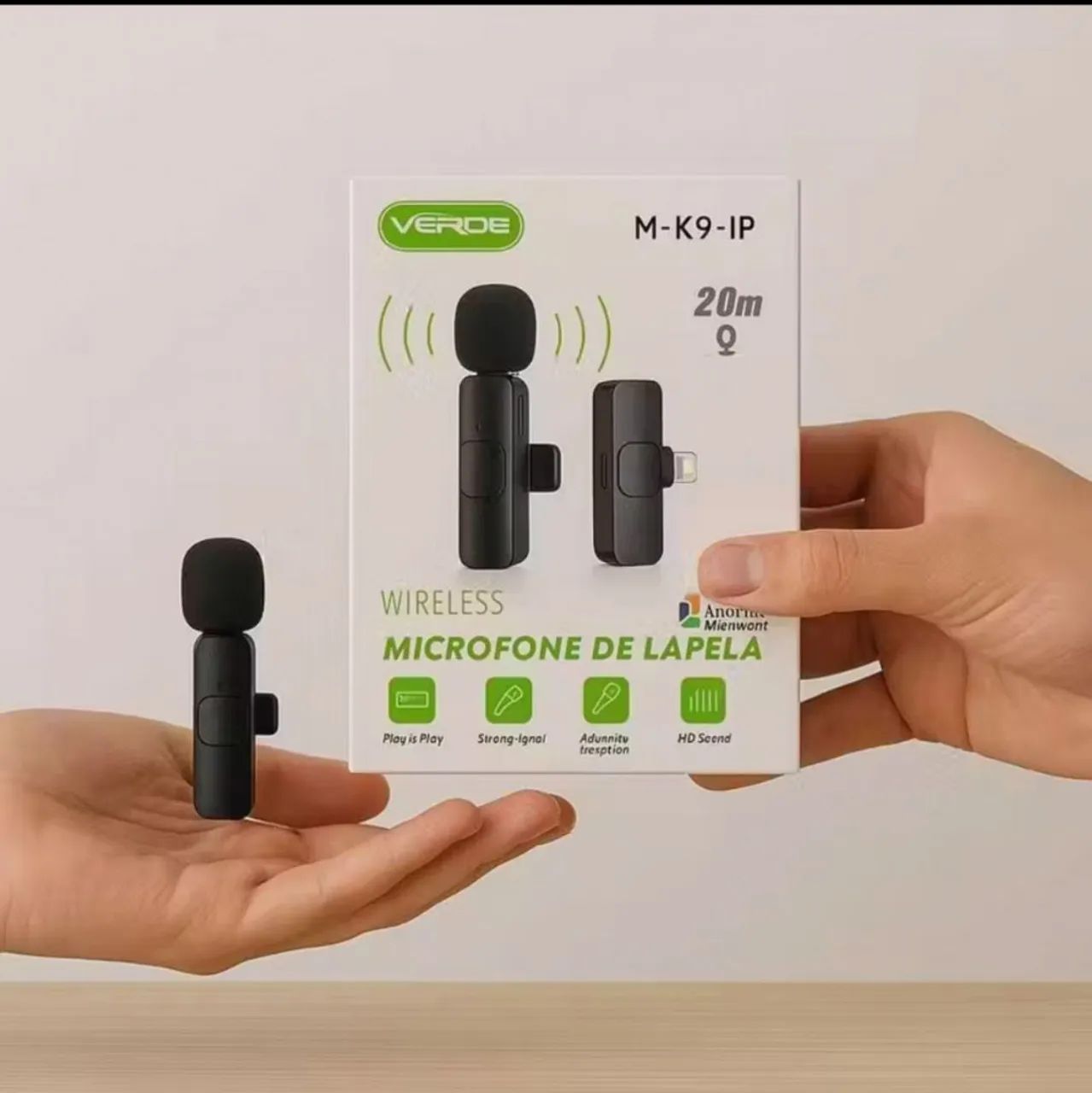 Microfone Lapela Sem Fio Para IPhone ou Tipo-C - Foto 4