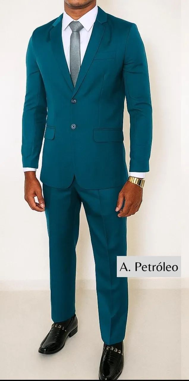 Terno Azul Petróleo 