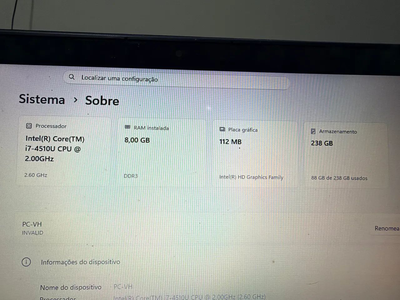 Notebook Lenovo Edge 15 ? Processador i7 + SSD 256 GB - Foto 5