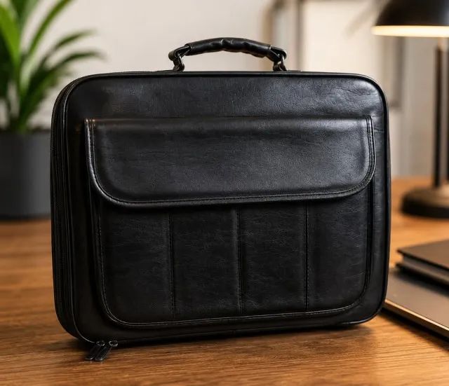 Pasta Executiva Preta para Notebook, Documentos e Trabalho