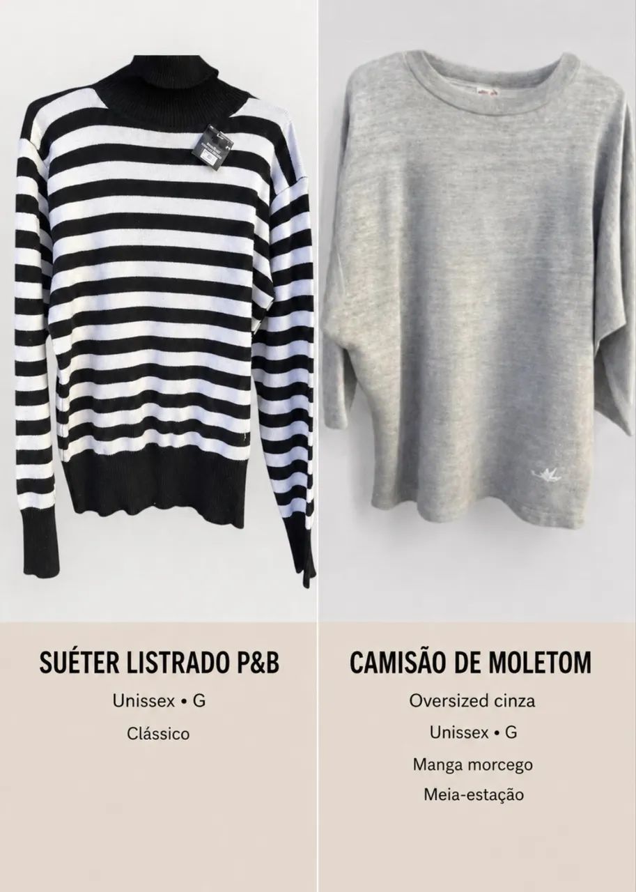 CASACOS, SUÉTERES E MOLETONS - Foto 3
