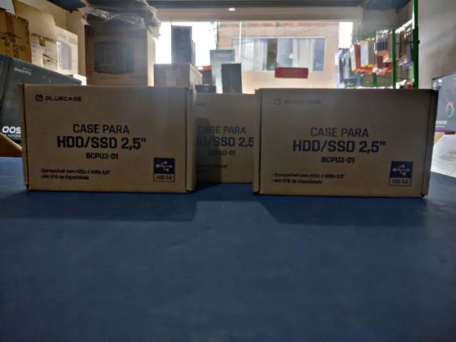 Case HD/SSD 3.0 BCPU3-01 BLUECASE - novo, pronta entrega - Foto 2