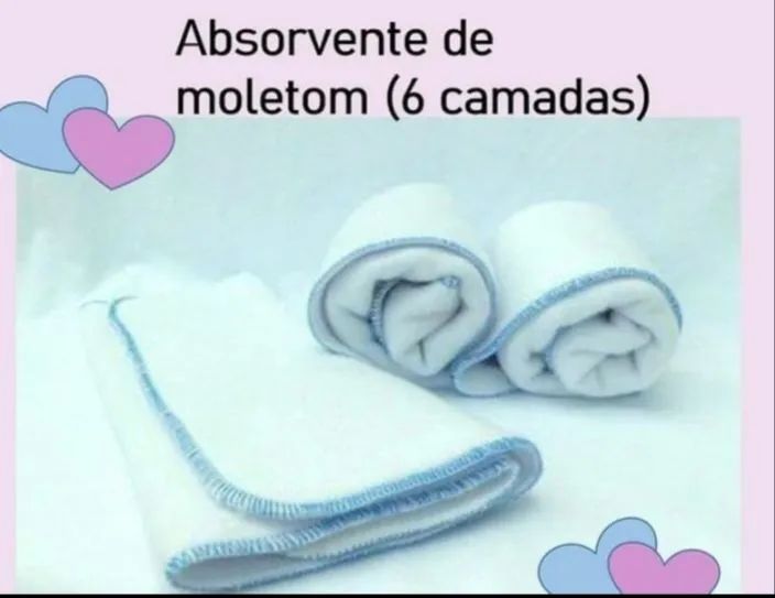 Absorvente de moletom para fraldas ecológicas 