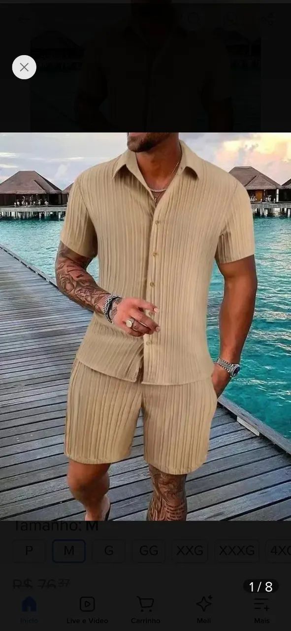 Conjunto Camisa e Bermuda