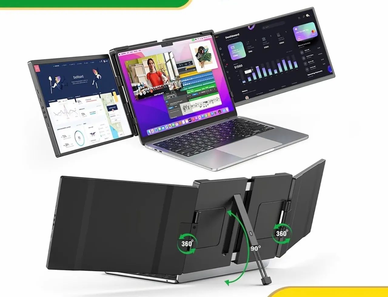 Monitor Duplo Portátil UPERFECT 