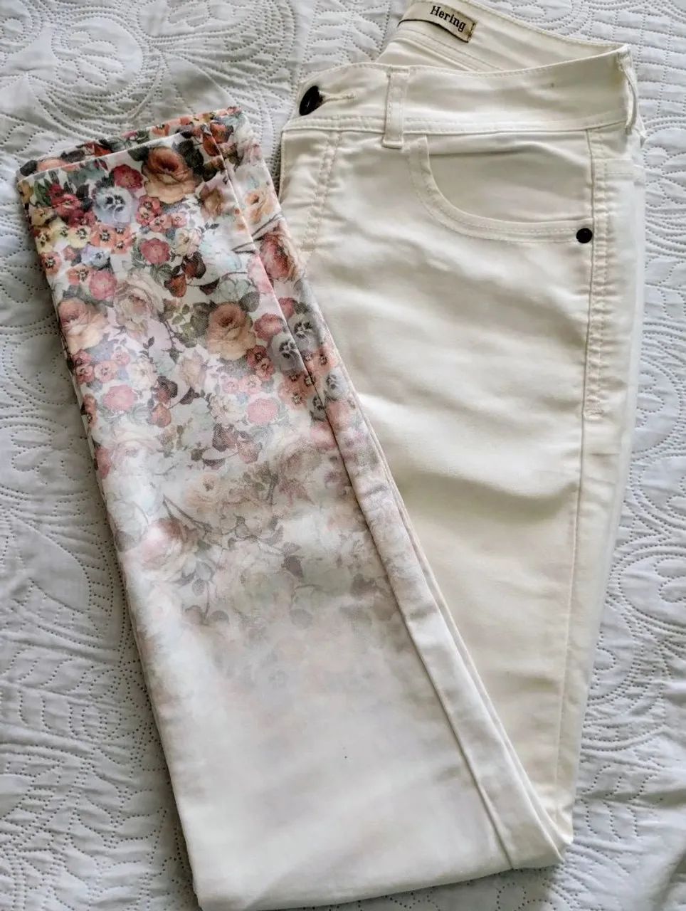 Calça Hering off white Tam 40 - Foto 2