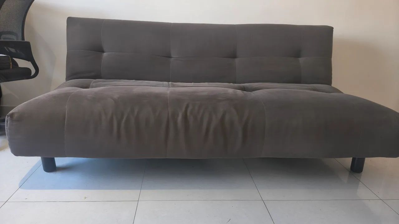 Sofá Cama 3 lugares Sleeper Konkret TOK&STOK