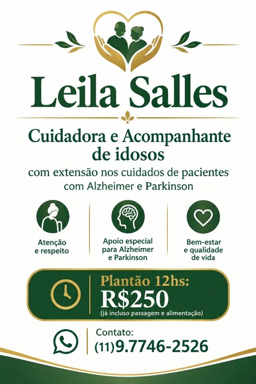 Cuidadora e acompanhante de idosos
