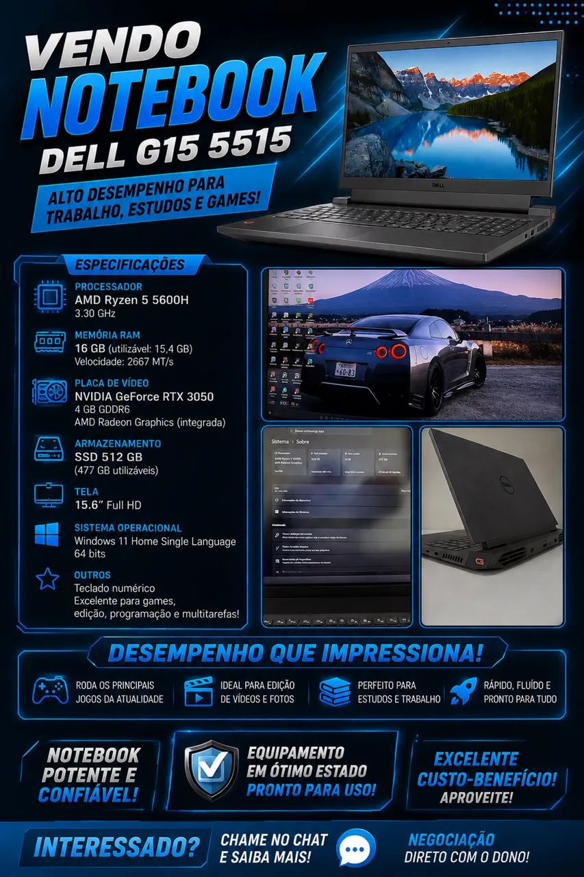NOTEBOOK DELL G15   - Foto 5