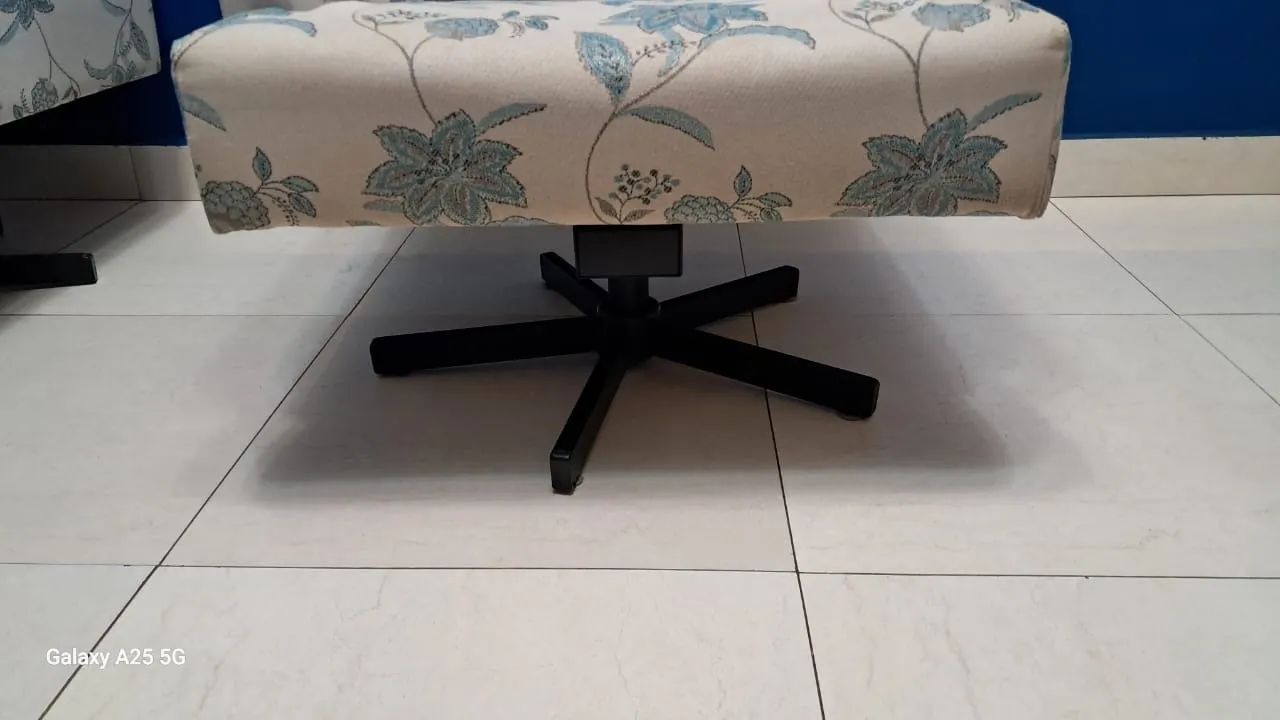 Poltronas off white com azul - Foto 4