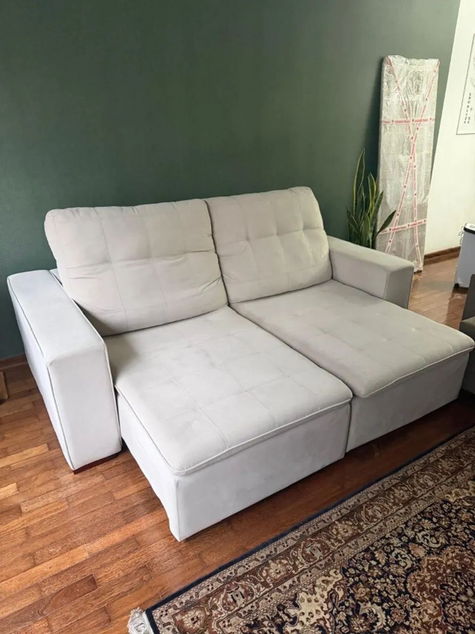 Sofá-cama Bege em ótimo estado