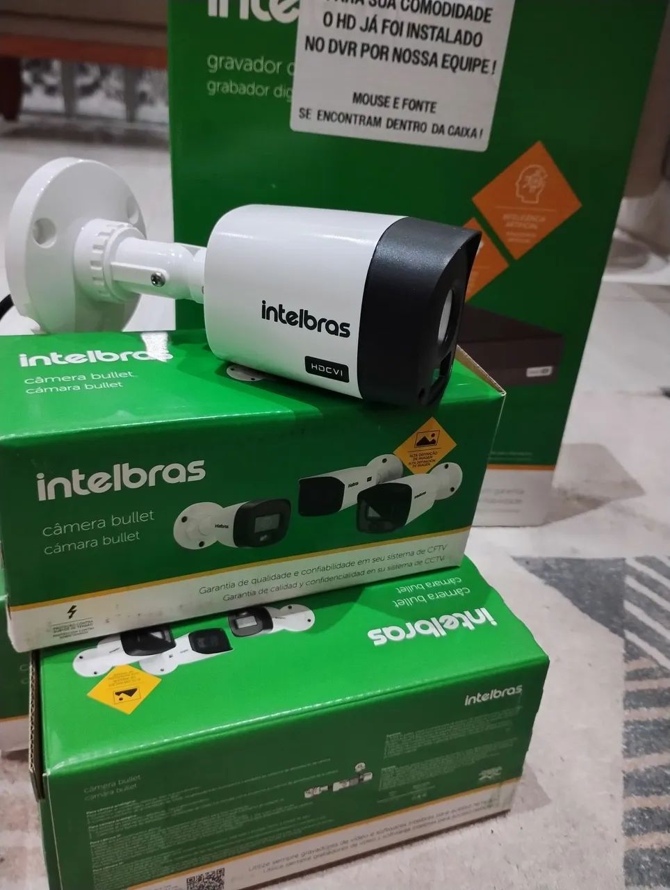 Câmera HD Intelbras 159,00 por unidade 