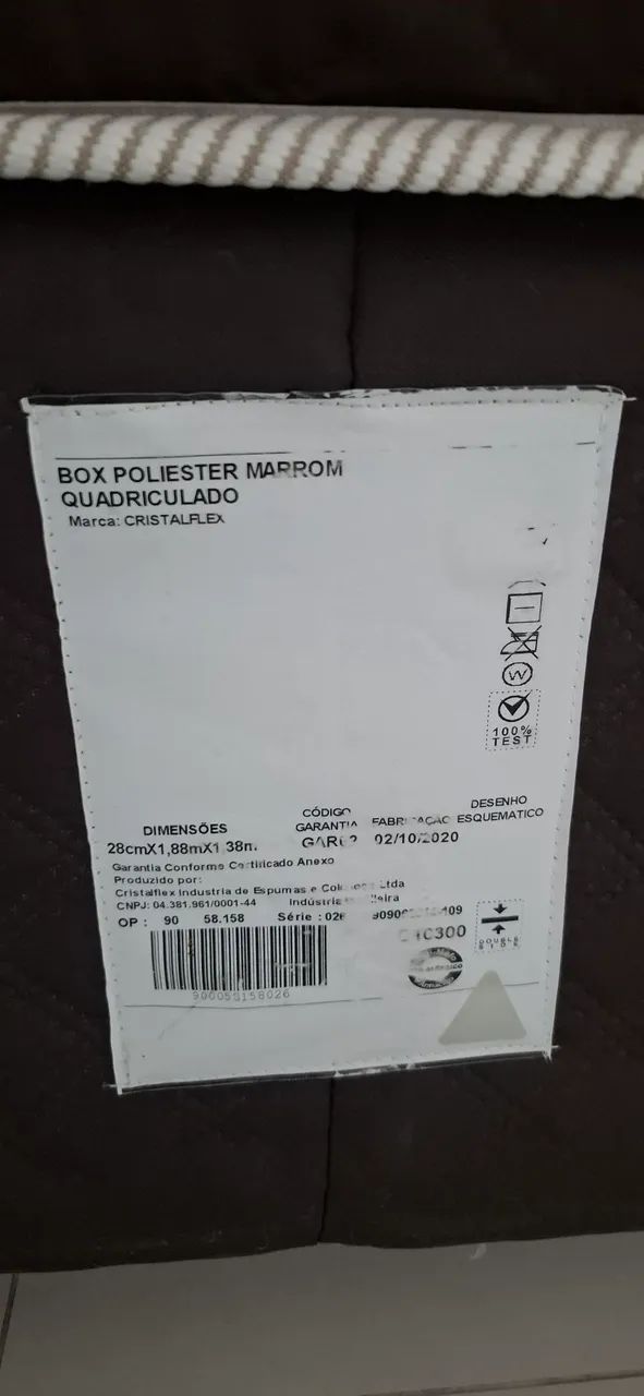 ? CAMA BOX CASAL + COLCHÃO - ÓTIMO ESTADO - Foto 2
