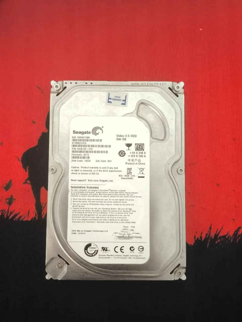 HD Seagate 500GB SATA 3.5" - Testado e 100% de Saúde