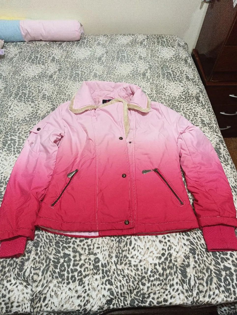 Jaqueta cor de rosa