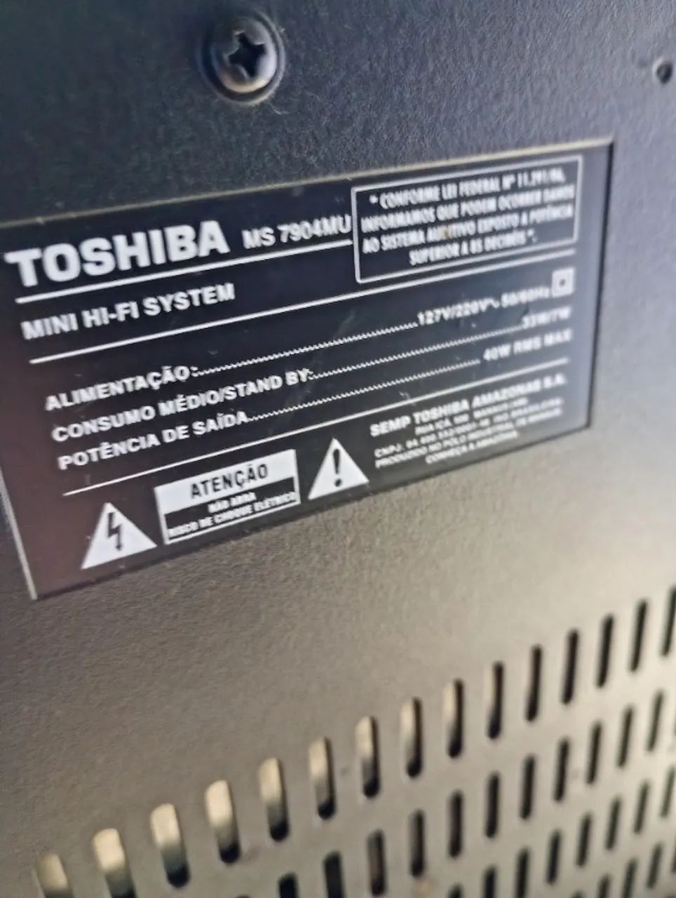 Mini Hi Fi System Toshiba MS7904MU - Foto 4
