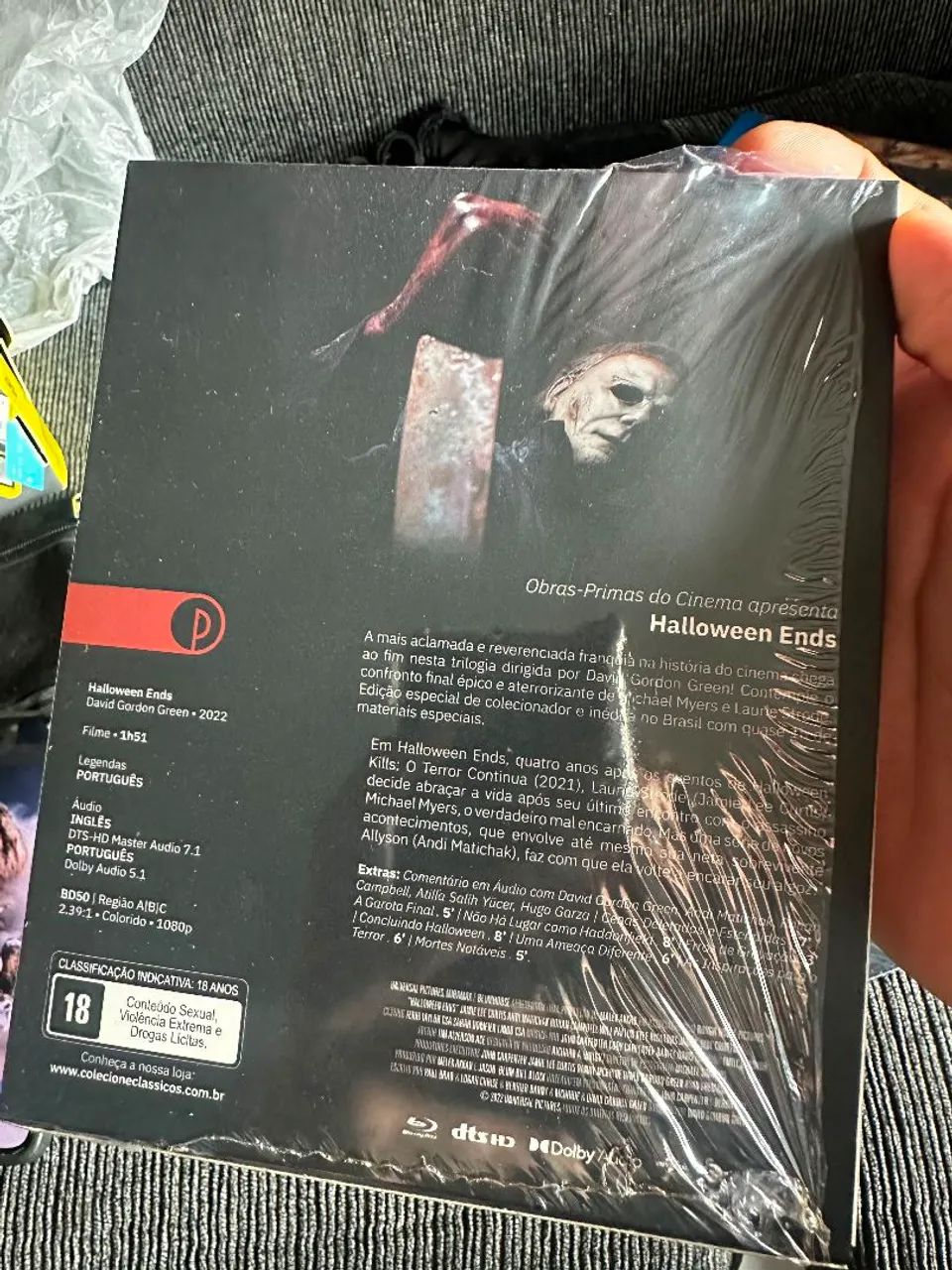 BLU RAY HALLOWEEN ENDS COM LUVA - Foto 2