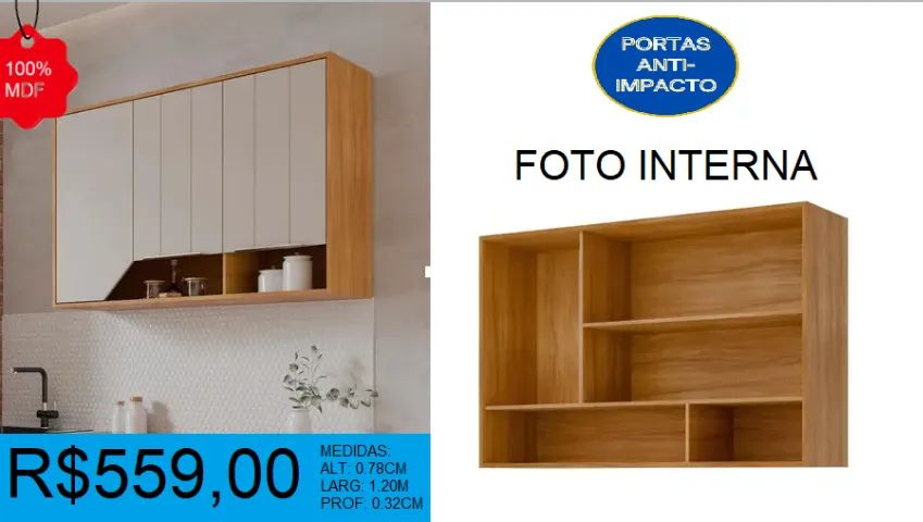AERO -100%MDF - COMPRE HOJE E RECEBA  EM ATE 72H 