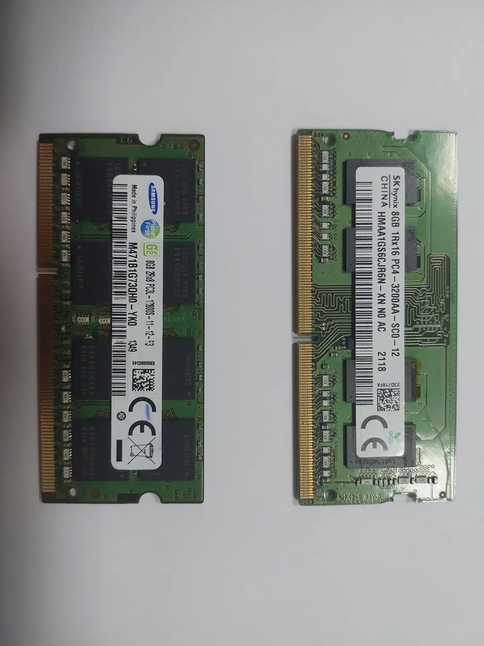 Memória 8GB pra Notebook e 4GB DDR3 note