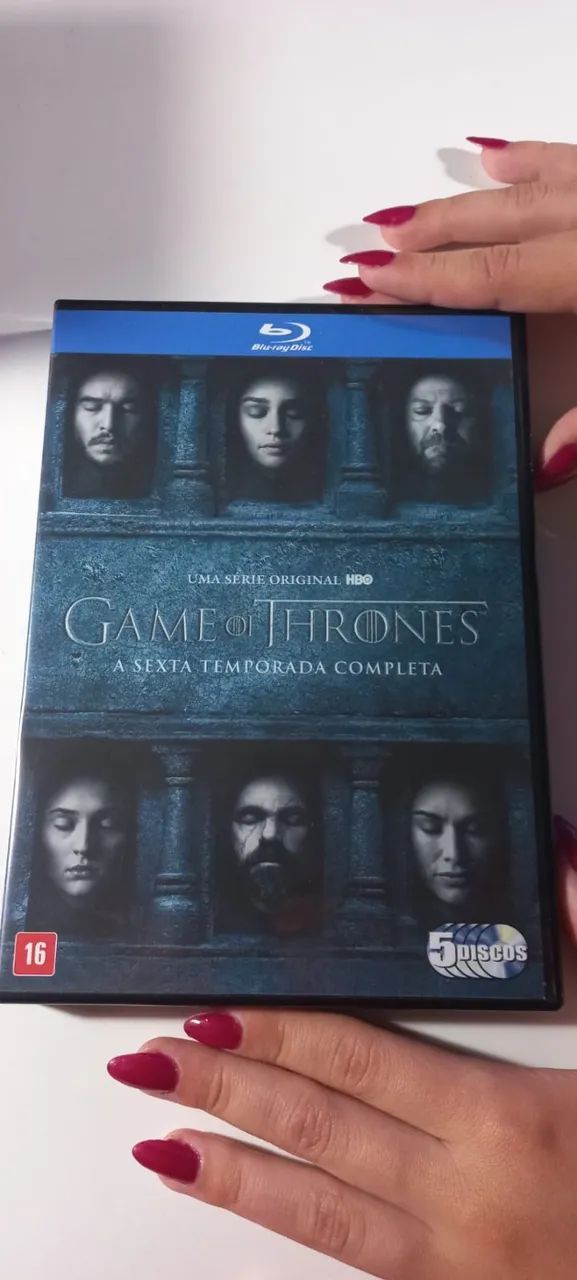 Box Blu-ray Game Of Thrones Temporadas Completas de 1 A 5 + 6a