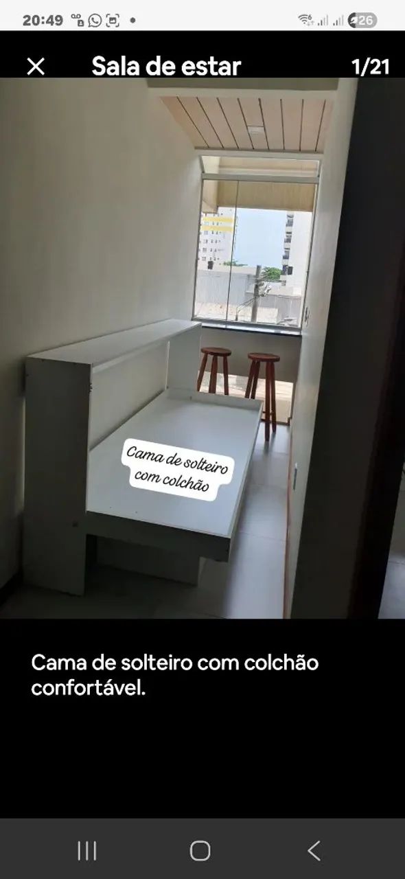 Quarto e Quarto e sala aconchegante apto completo - Foto 3