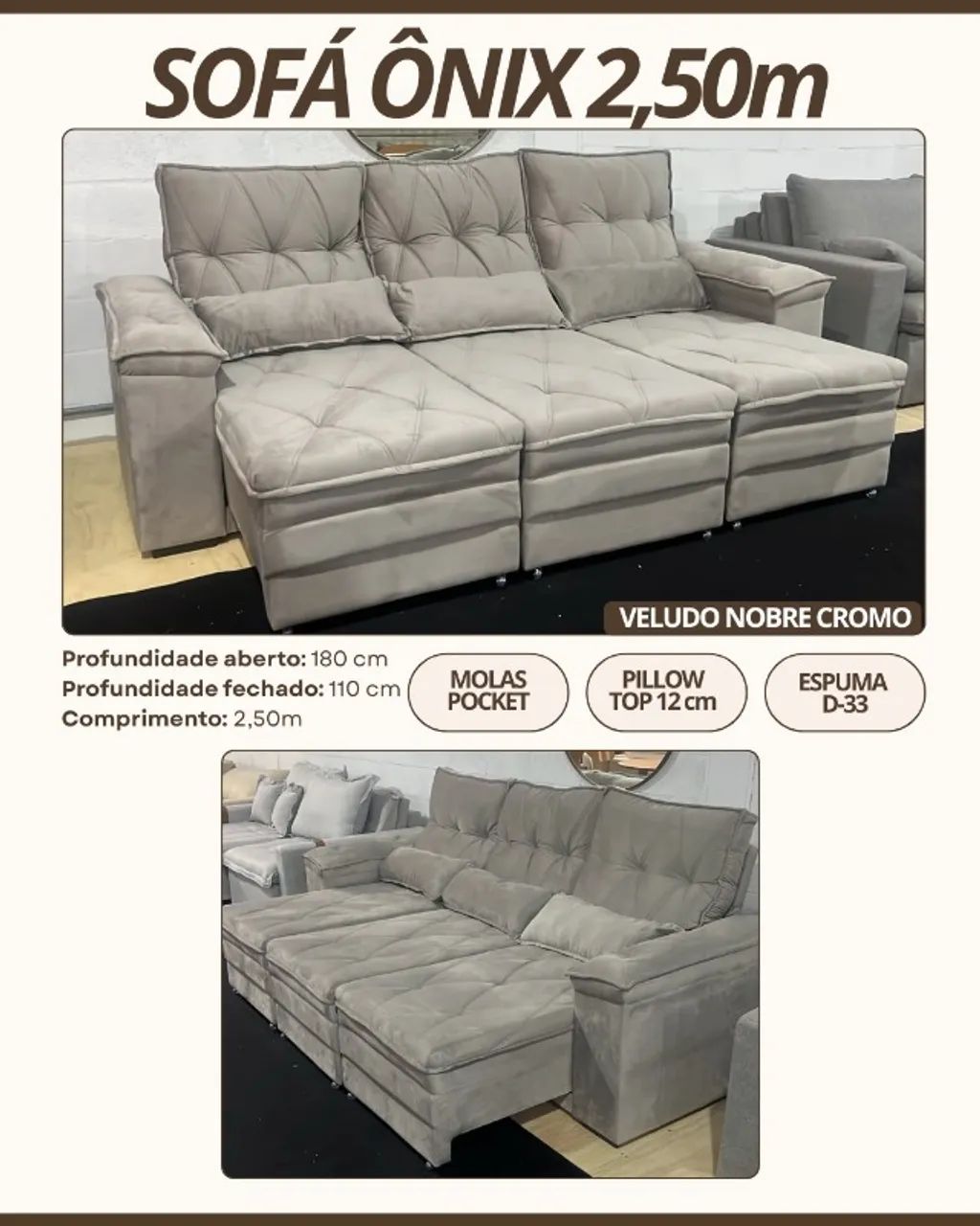 Sofa retrátil 