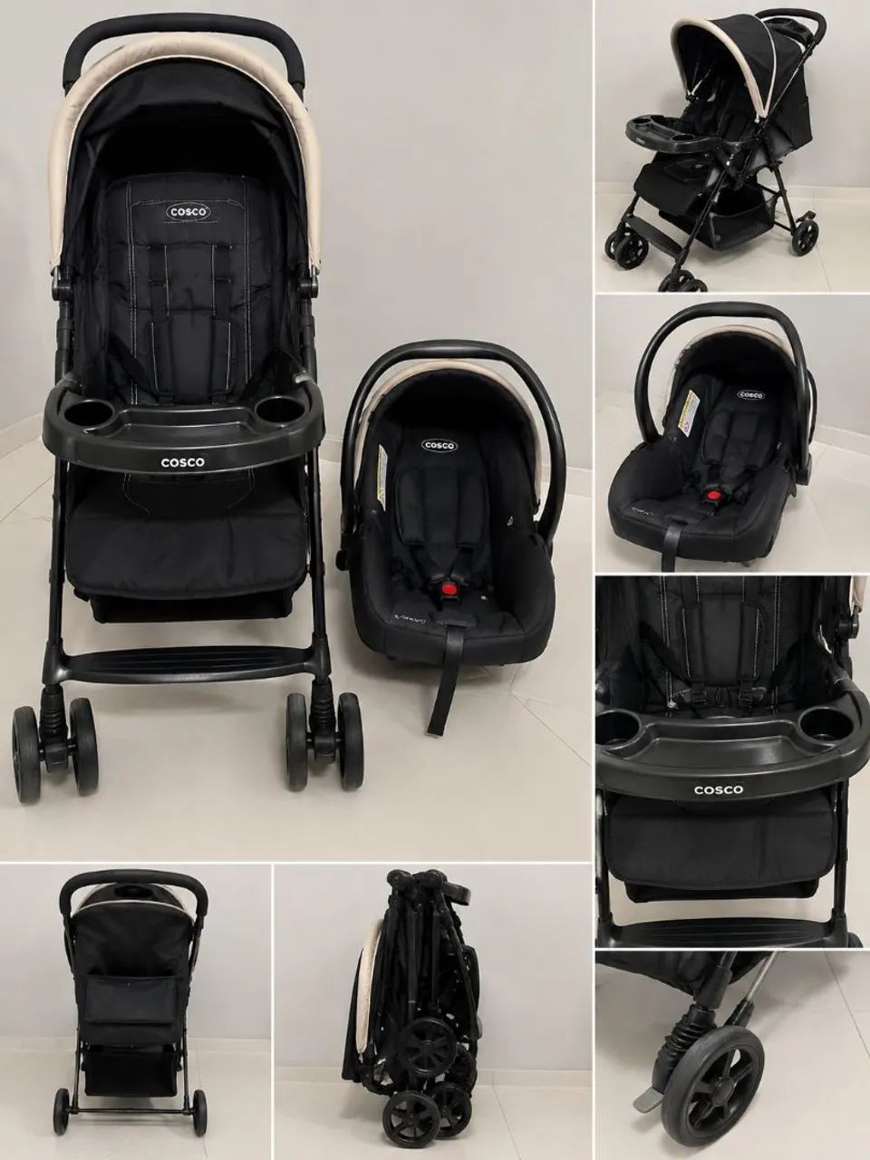 Carrinho para bebê já com bebê conforto