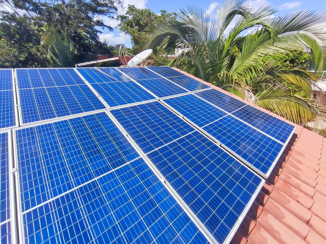 Limpeza de placas solar. 