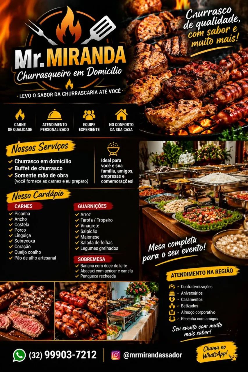 Serviço de Churrasqueiro 