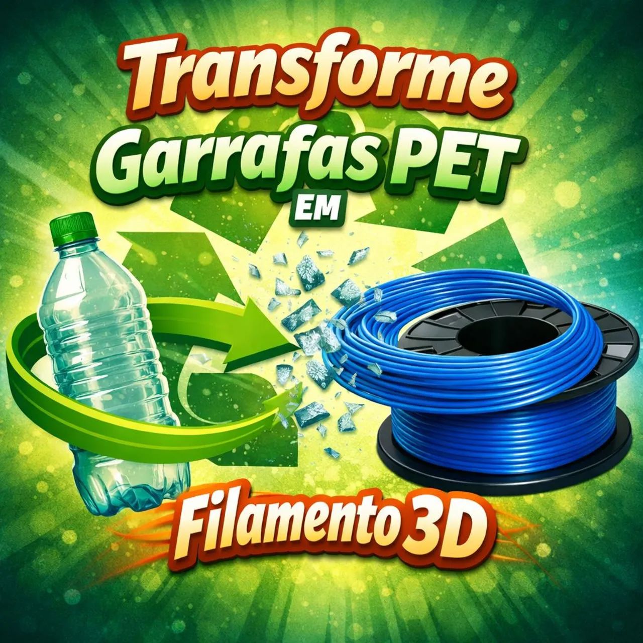 Extrusora de Garrafa Pet Filamento 3D