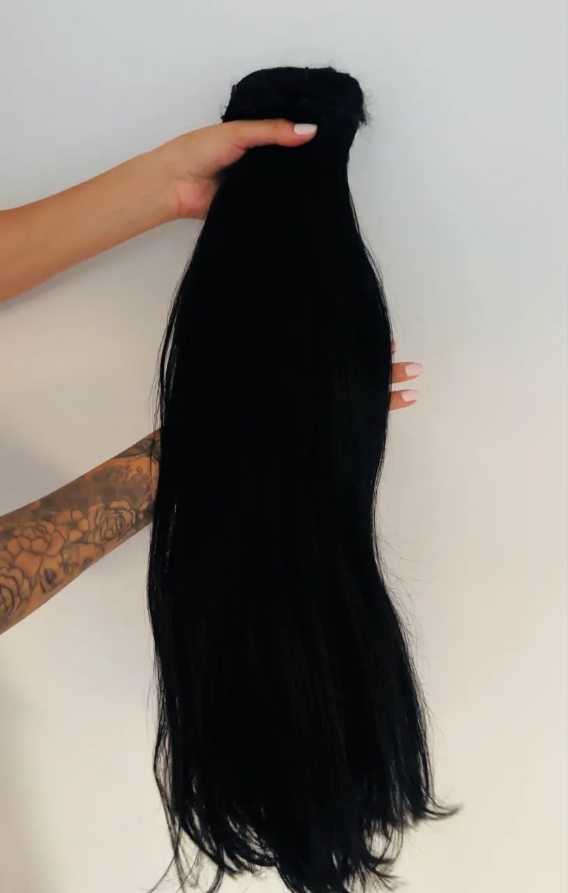 VENDO CABELO HUMANO 70CM 400 gramas - Foto 4