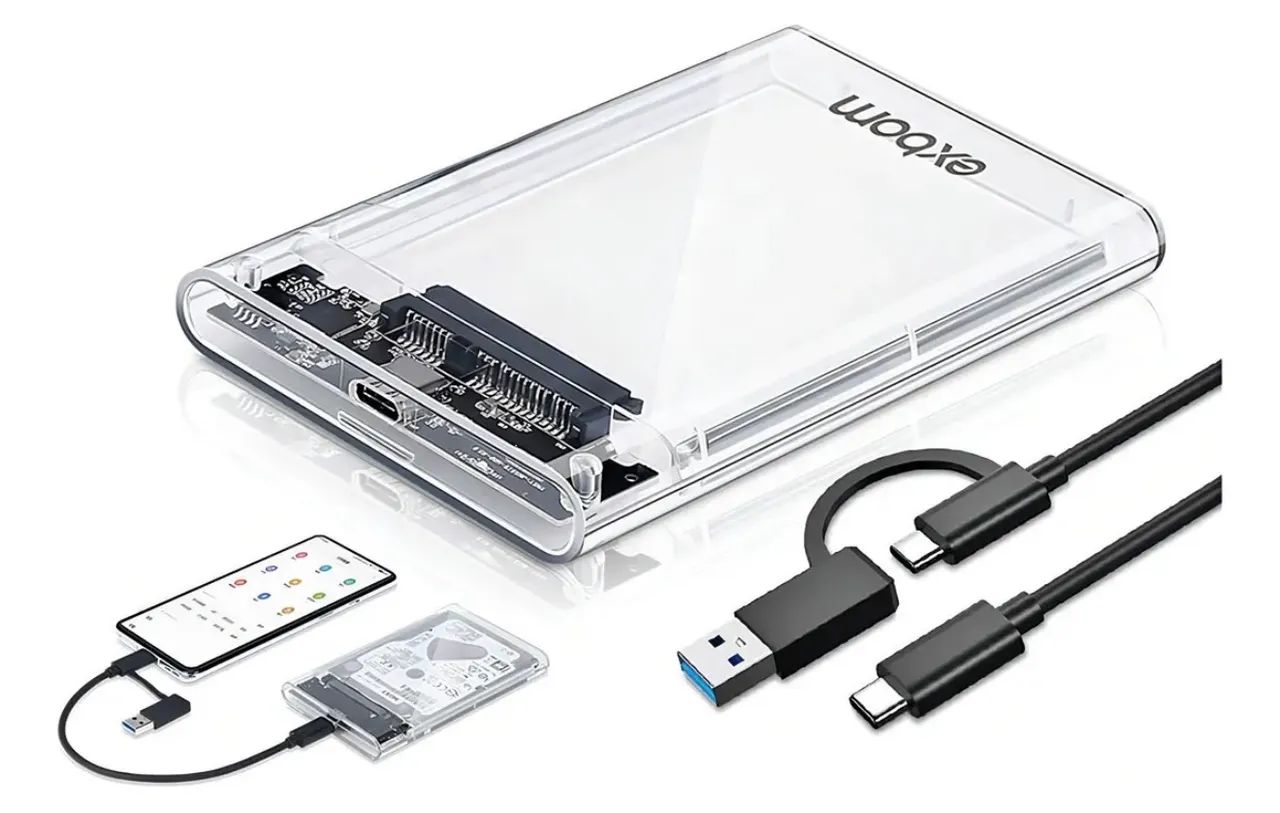 Case Gaveta HD Externo Exbom 2.5 USB 3.1 Type c - Foto 2