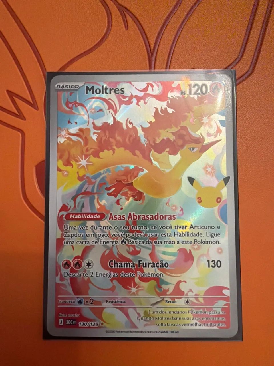CARTA POKÉMON 30 anos MOLTRES - Foto 3