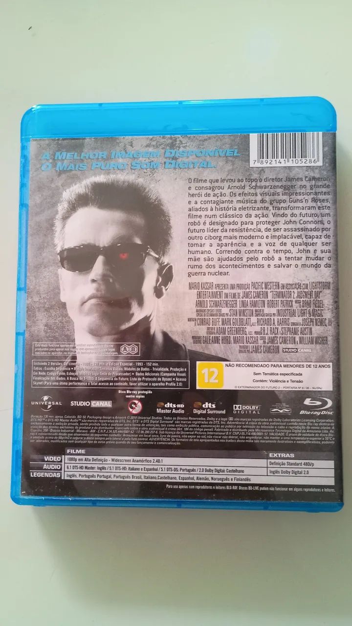 O exterminador do futuro 2 BLUE Ray  - Foto 2