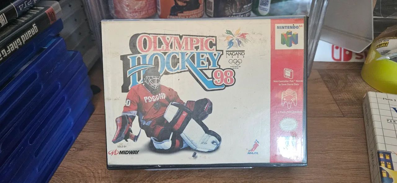 USA HOCKEY 長野冬季オリンピック　1998年 ホッケー　ミニカー Olympic Hockey 98 Nintendo 64 - Jogos de Vídeo Game - Siá Juliana