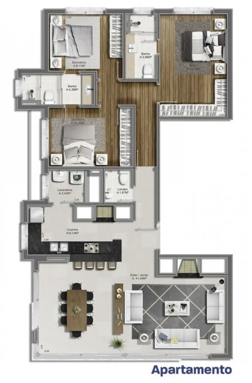 PLANTA 125m²