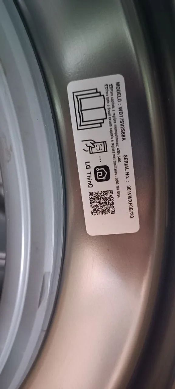 Lava e seca 17kg  LG ThinQ - Foto 4