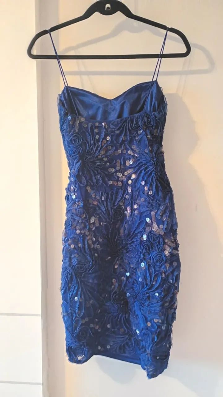 VESTIDO DE FESTA - AZUL ROYAL - Foto 2