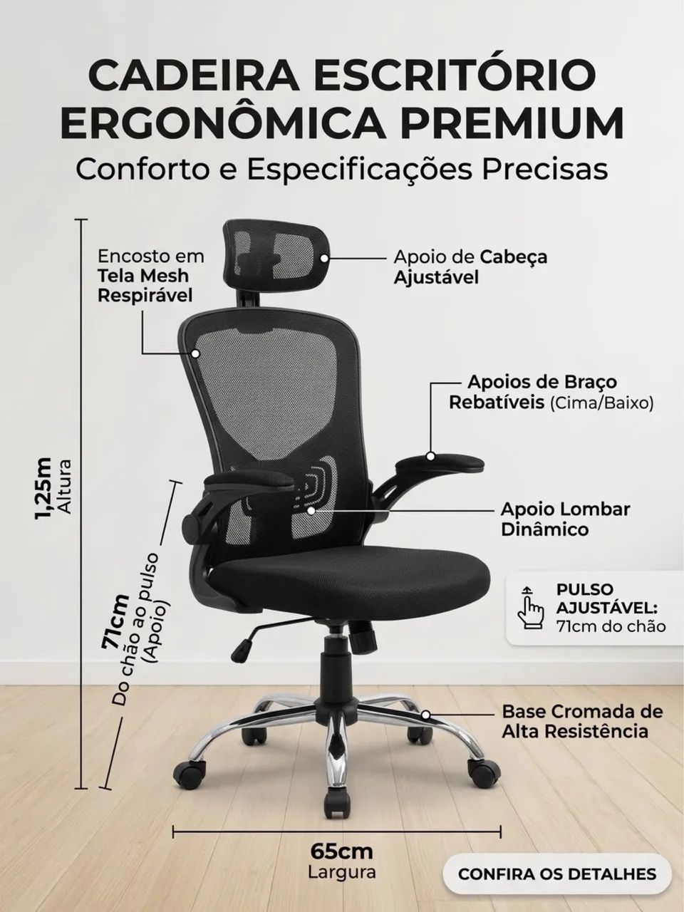 Cadeira de Escritório/Home Office - Foto 2