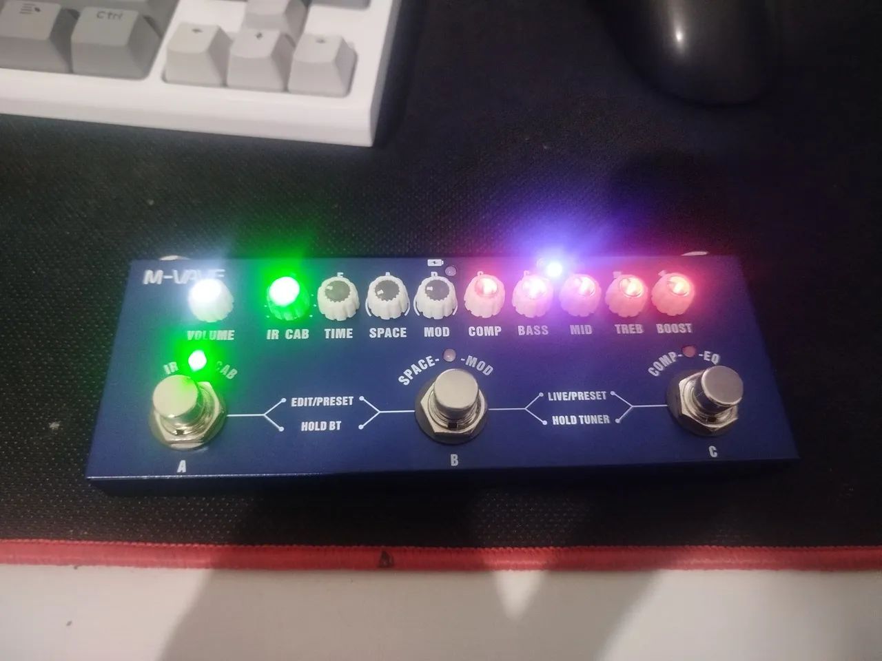 PEDALEIRA PARA BAIXO AZUL