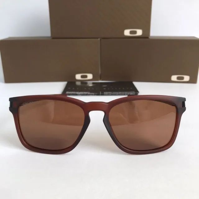 óculos de sol oakley latch squared brown lentes polarizadas