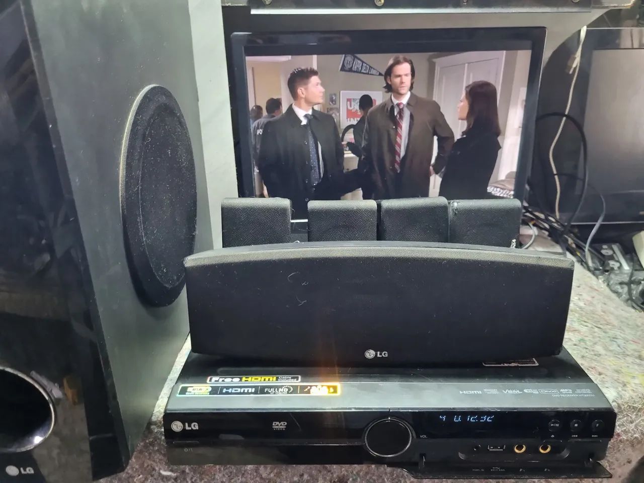 Dvd home theater lg ht305su com controle remoto  - Foto 6