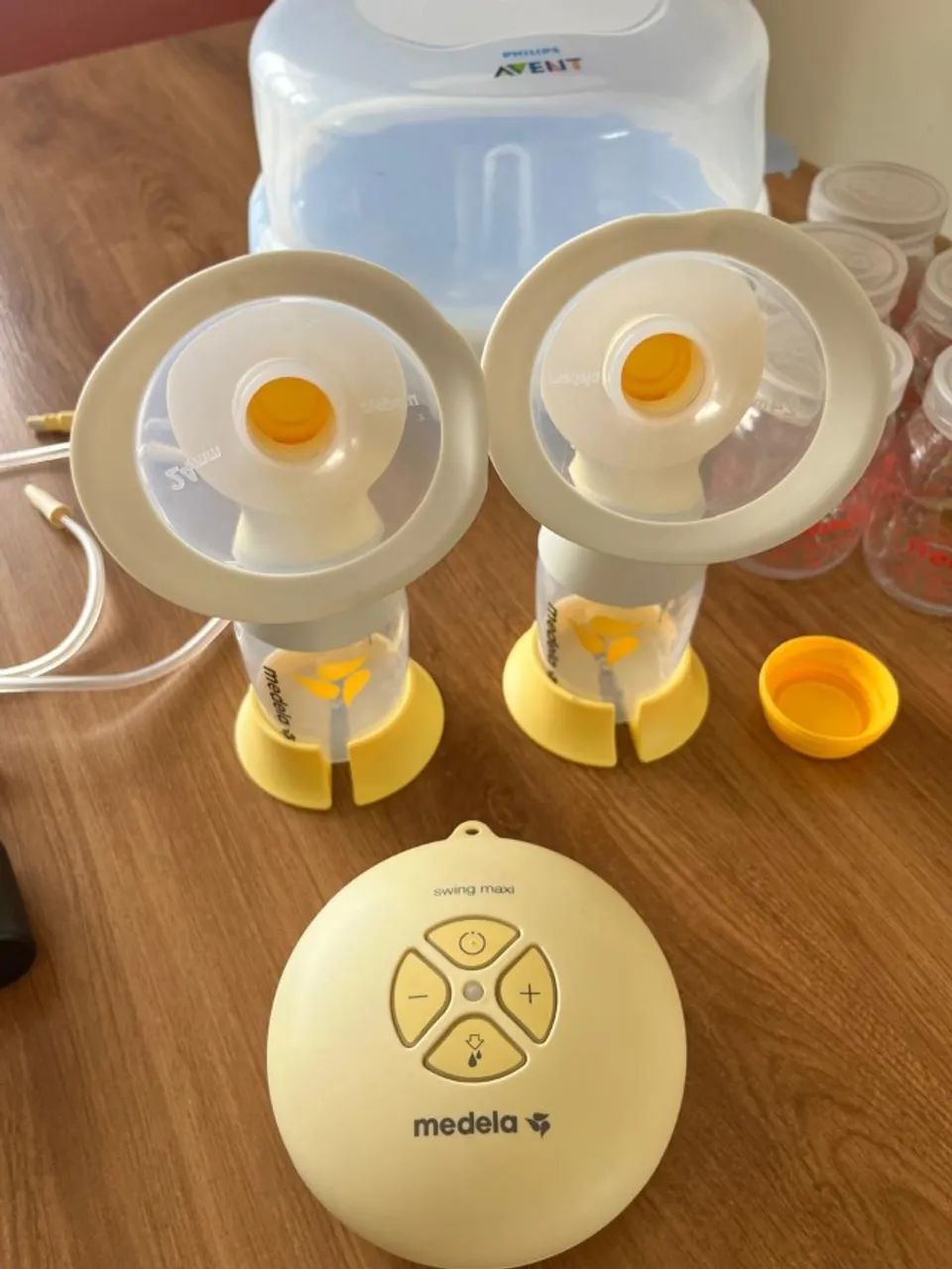 Bomba extratora de leite MEDELA swing maxi DUPLA - Foto 4