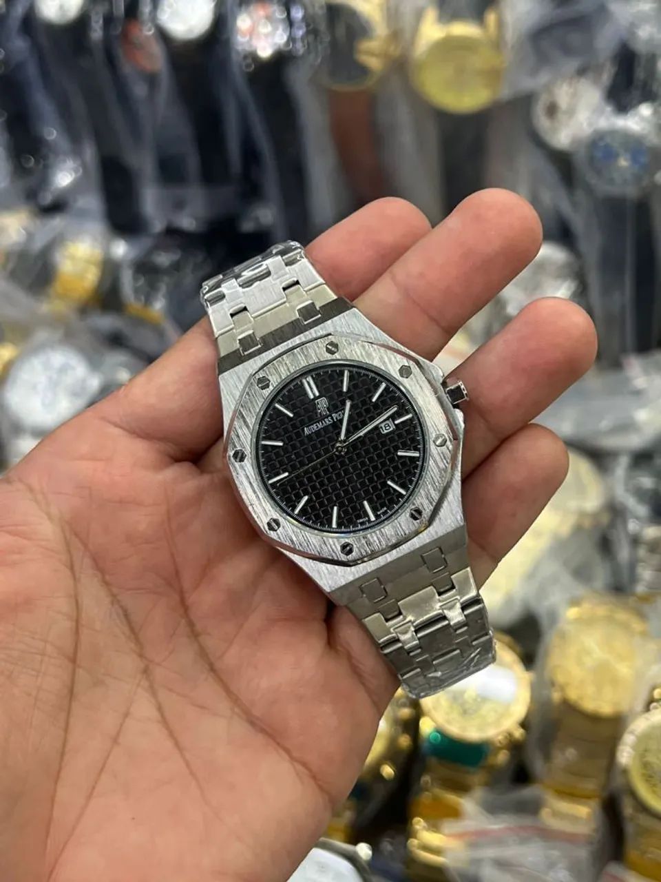 Relógio Estilo Royal Oak - Aço Inoxidável, Calendário Funcional e Design Sofisticado - Foto 4