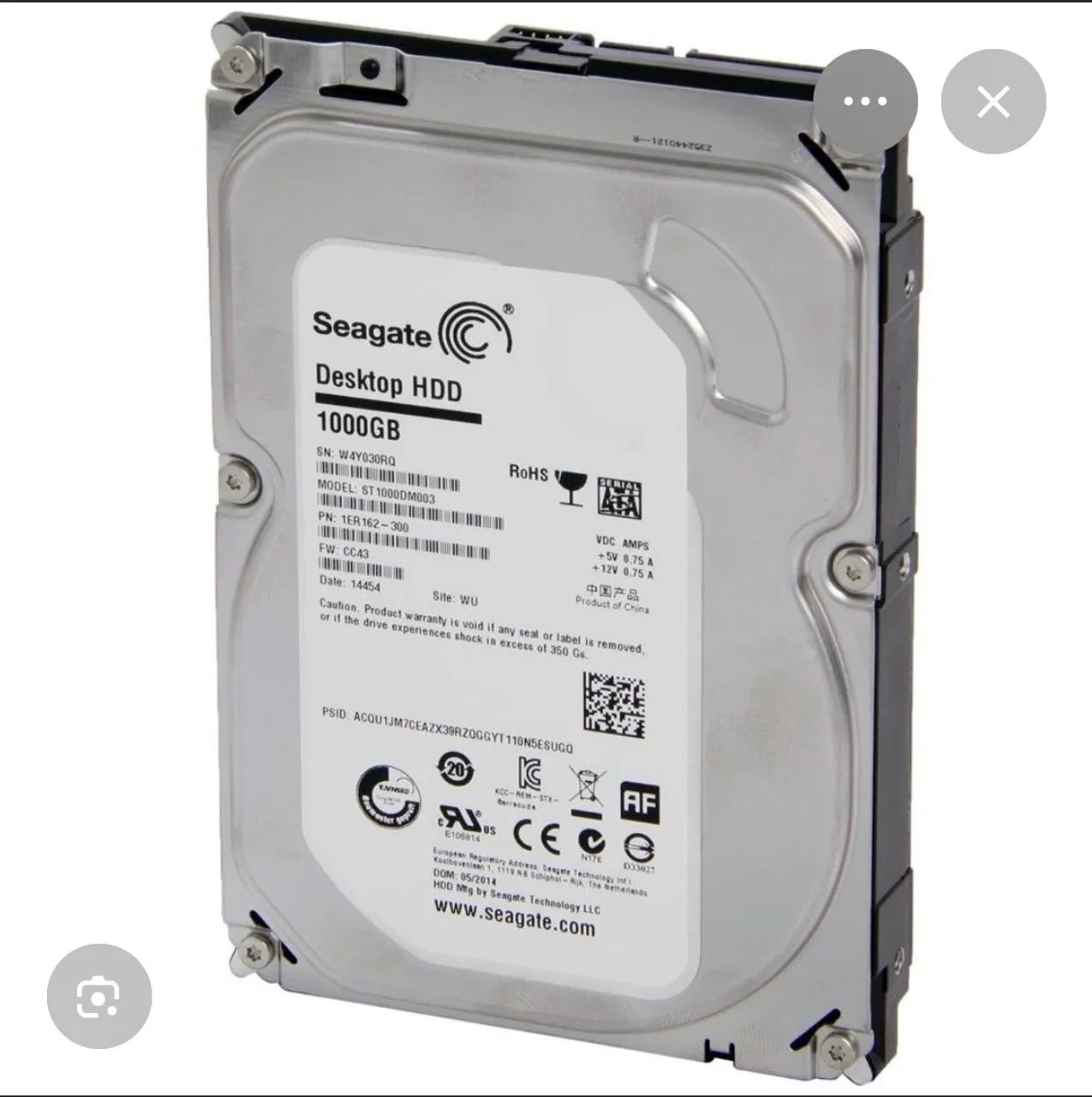 HD 129GB Para Desktop